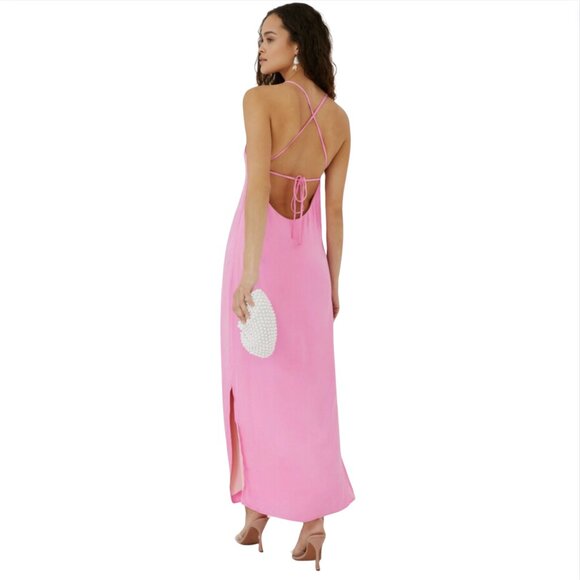 SOMETHING NAVY Pink NWT Essential Slip Dress M - Picture 2 of 3